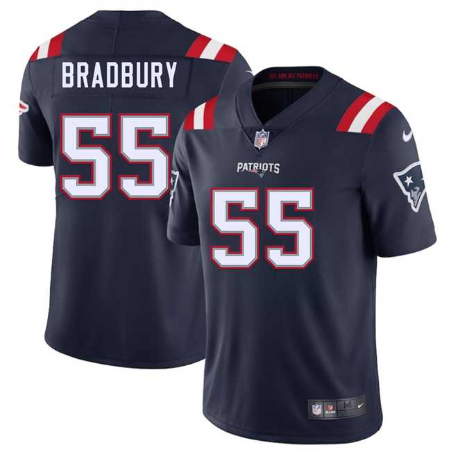 Men & Women & Youth New England Patriots #55 Garrett Bradbury Navy 2025 Vapor Limited Stitched Jersey->new england patriots->NFL Jersey
